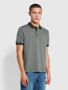 Anthony Regular Fit Organic Cotton Polo Shirt In Evergreen